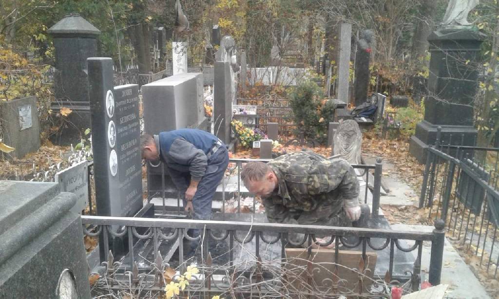 Монтажные/демонтажные работы памятника